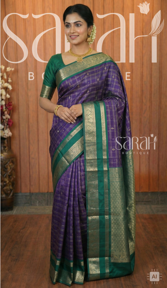 silk zari saree