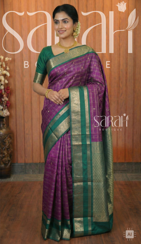 silk zari saree