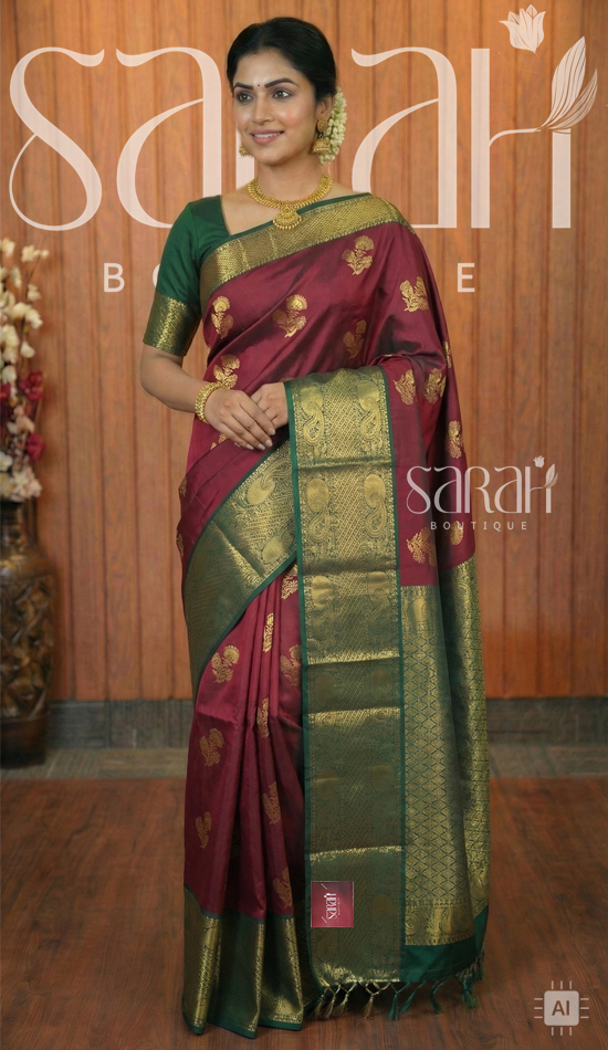 silk zari saree