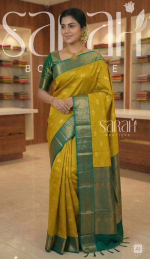 green flower pattern saree (copy)