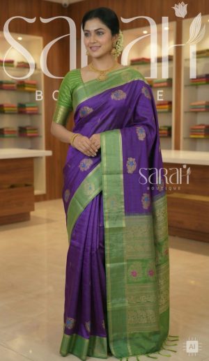 green flower pattern saree (copy)